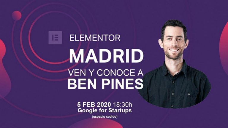 Meetup Elementor Madrid Ben Pines