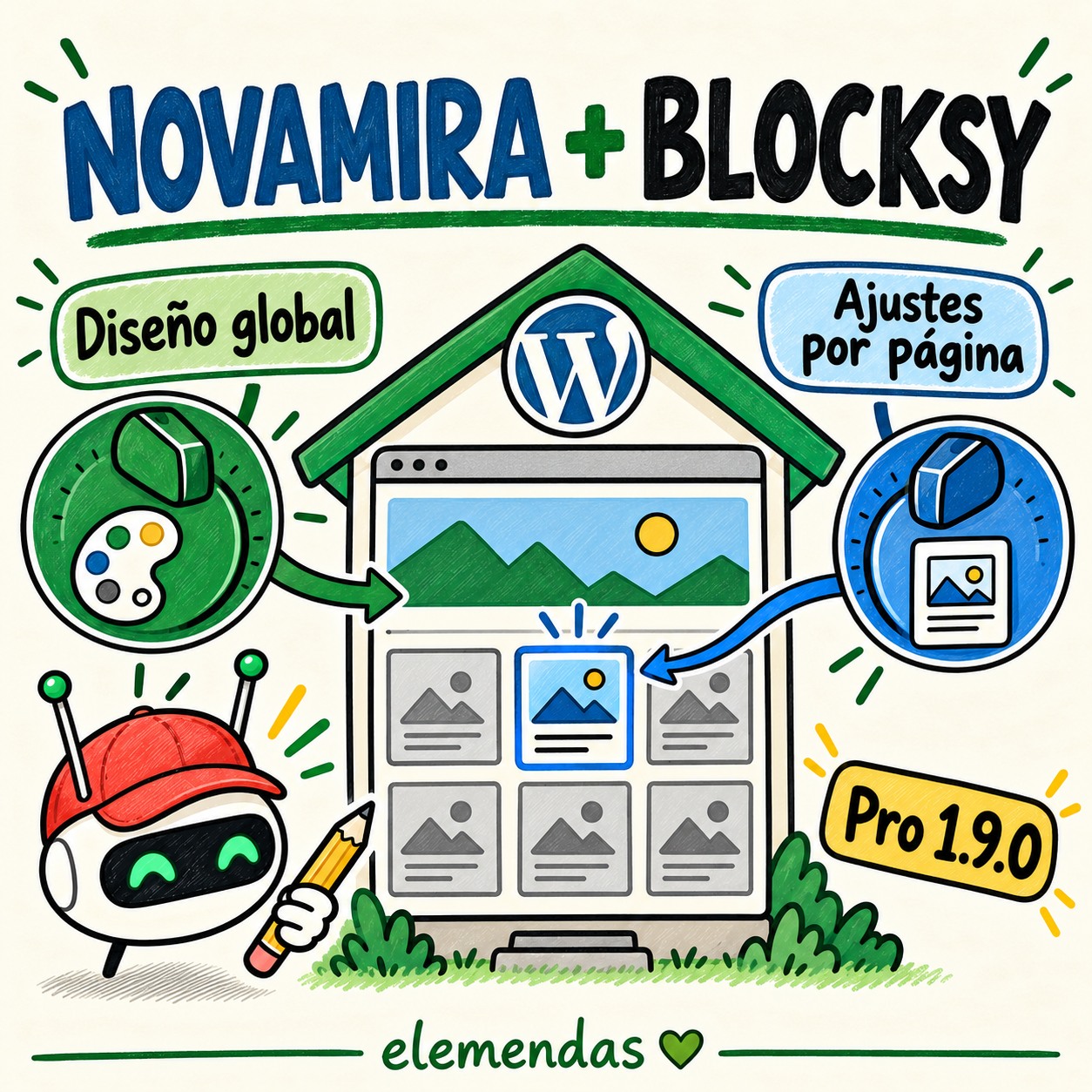 Novamira Pro con Blocksy — diseño global y ajustes de una página sin cambiar toda la web.